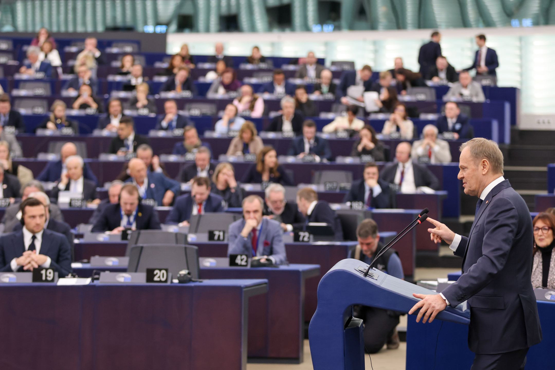 Premier Donald Tusk w Strasburgu 
