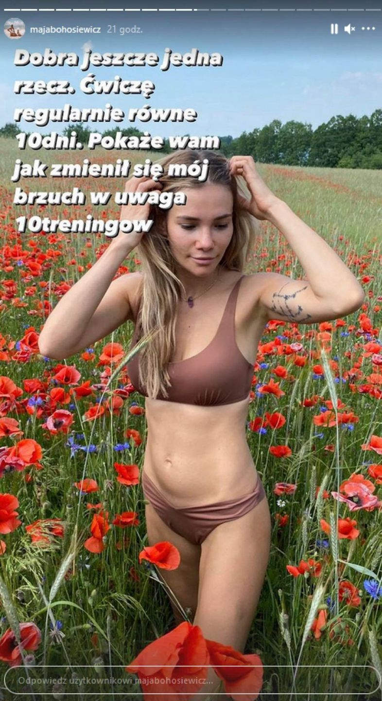 Maja Bohosiewicz chwali się efektami ćwiczeń