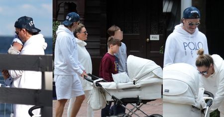 Rodzinni Małgorzata Rozenek i Radosław Majdan cieszą się chwilą wypoczynku z Henrykiem, Stanisławem i Tadeuszem (ZDJĘCIA)