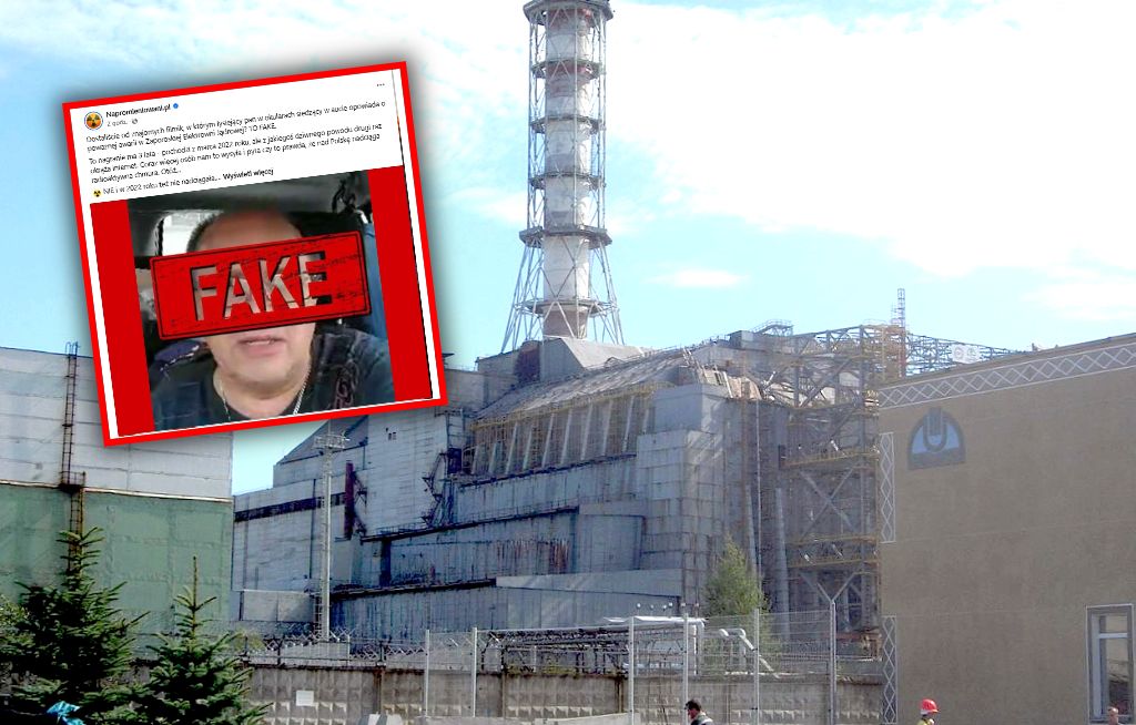 "Łysiejący pan w okularach" straszy radioaktywną chmurą. To fake