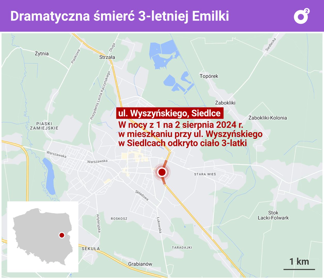 Do śmierci 3-latki doszło w Siedlcach przy ul. Wyszyńskiego.