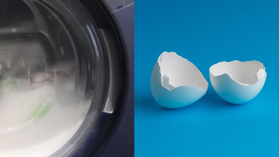 Wrzuć skorupki jajek do prania