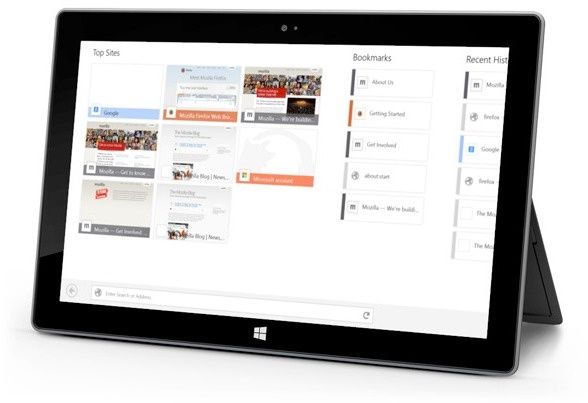 mozilla firefox dla modern ui tablet