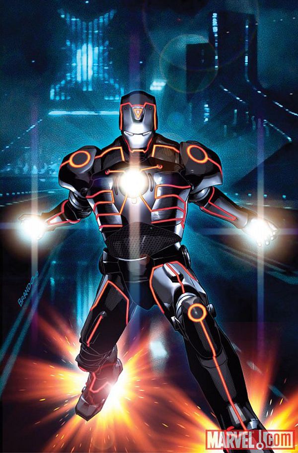 Spider-Man jako postać z filmu Tron 5