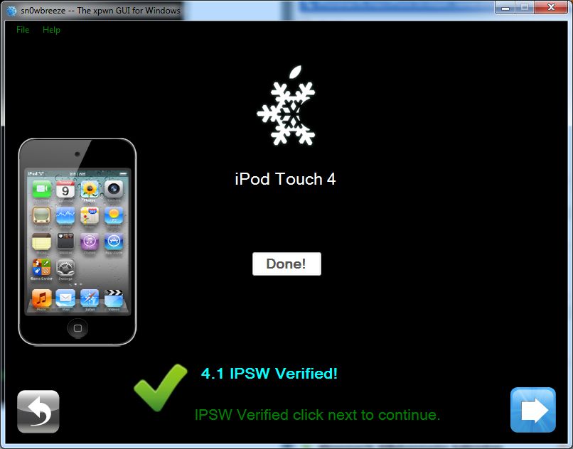 Pierwsze screeny z PwnageTool oraz sn0wbreeze dla iOS 4.1 3