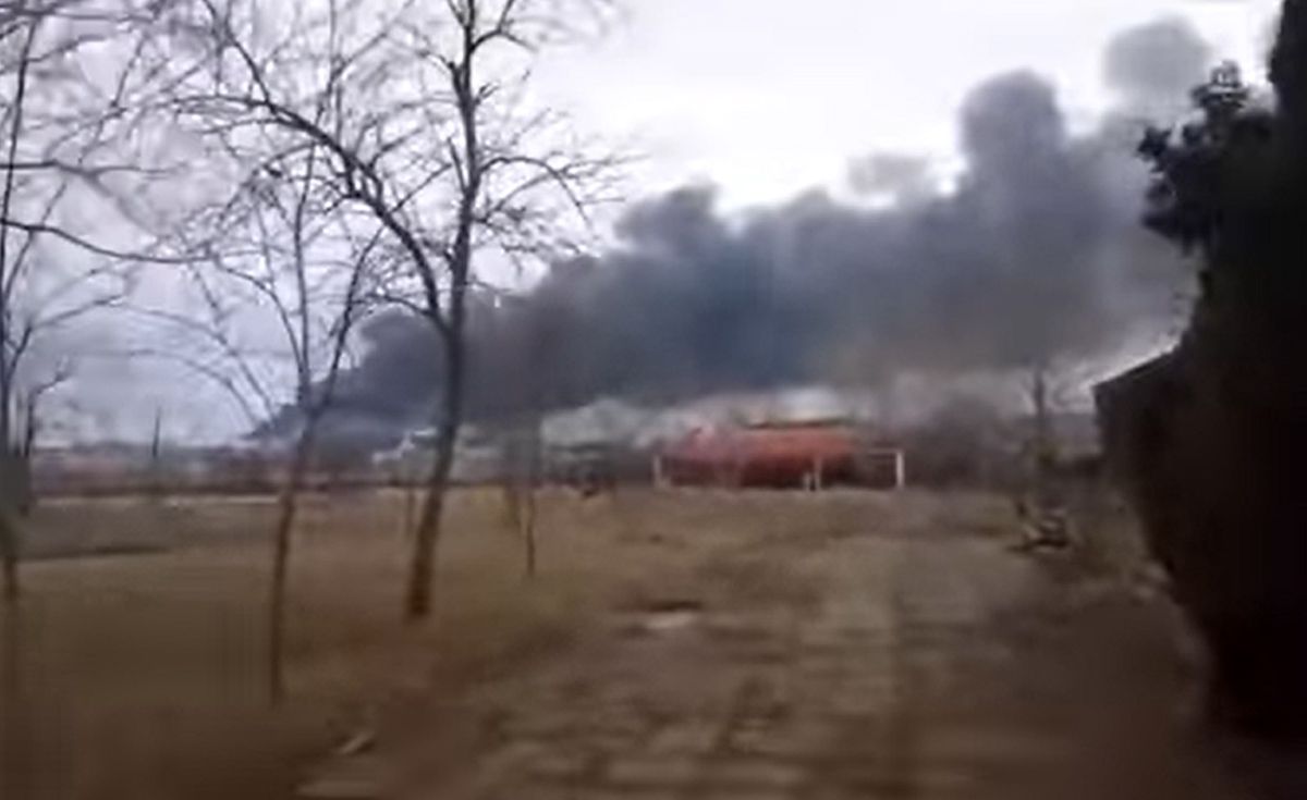 W Berdiańsku wybuchł pożar w ośrodku, w którym Rosjanie utworzyli szpital
