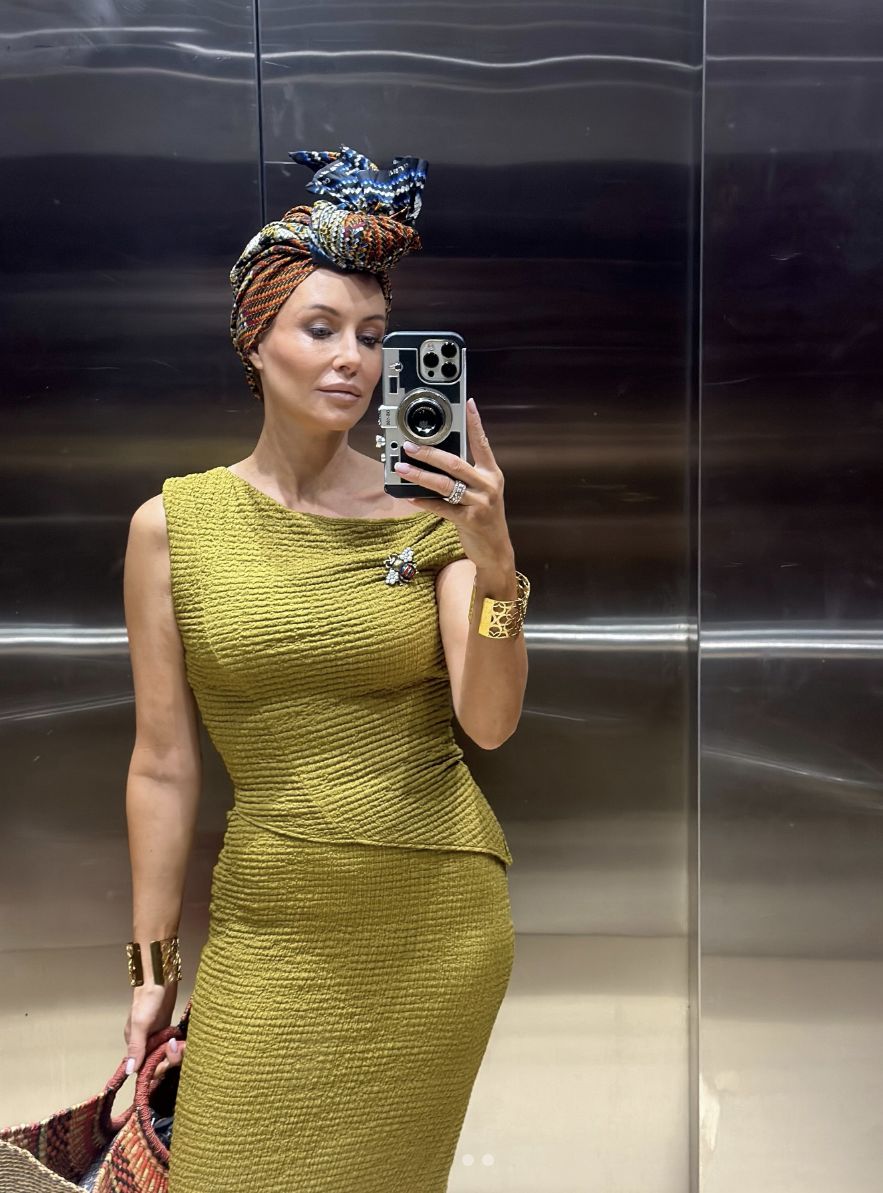 Małgorzata Rozenek pozuje w turbanie