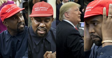 PSYCHOPATYCZNY Kanye West popisuje się na spotkaniu z Donaldem Trumpem (ZDJĘCIA)