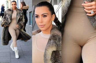 Kim Kardashian w BARDZO OBCISŁYM kombinezonie... (FOTO)