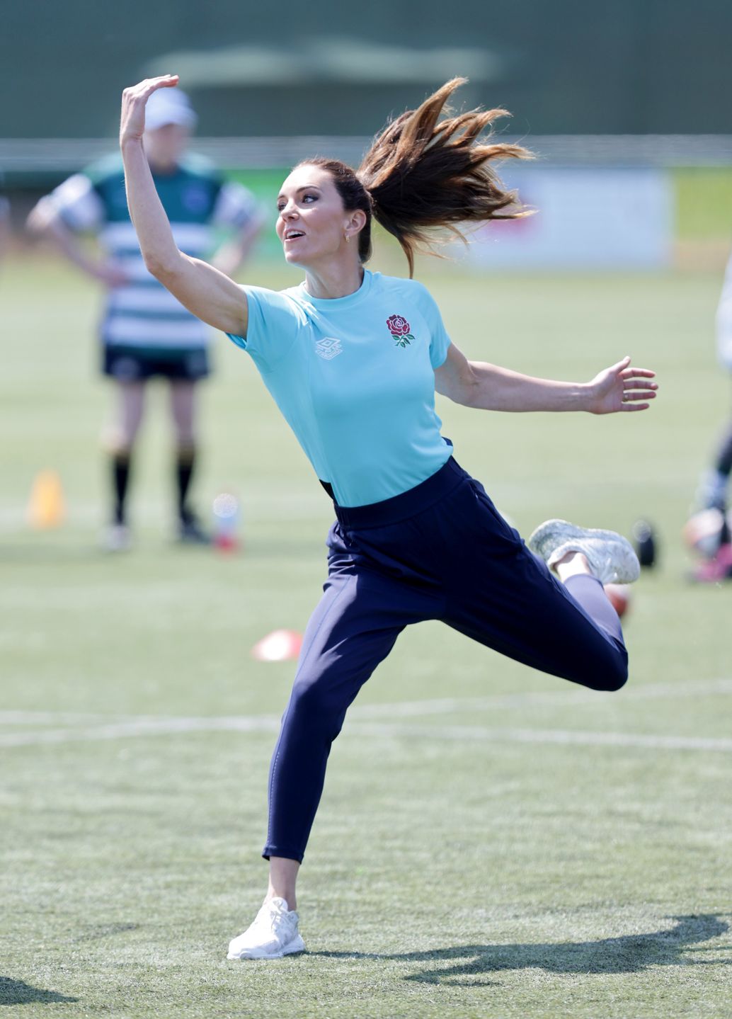 Kate Middleton gra w rugby