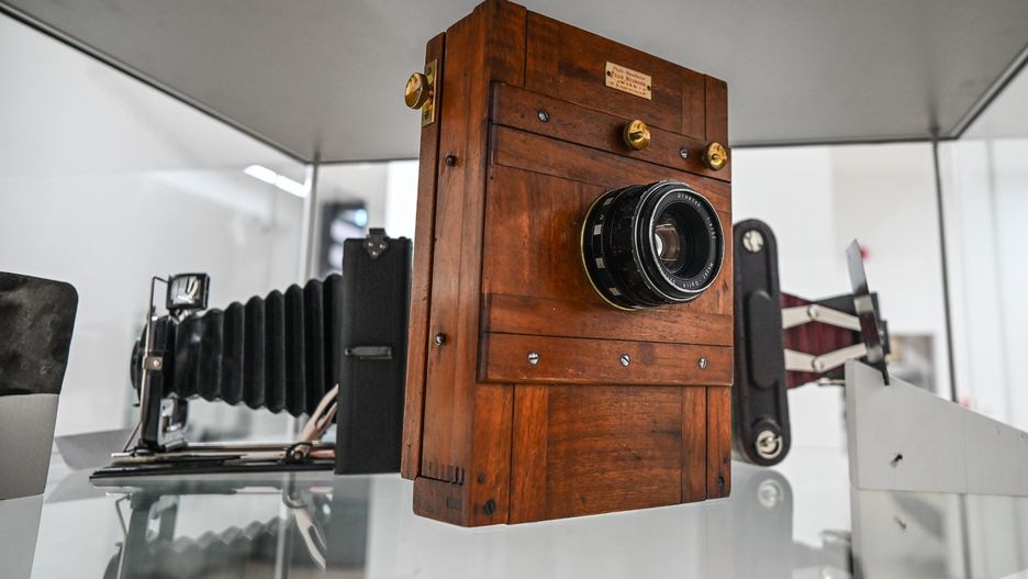 Wystawa aparatów fotograficznych z kolekcji Słowaka Jozefa Danko z Trebisova w Muzeum Regionalnym w Jaśle