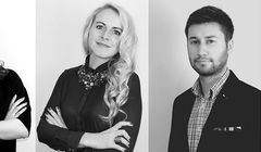 Aleksandra Kizielewicz, Daria Duszyńska-Sałata i Mateusz Domagała w dotPR