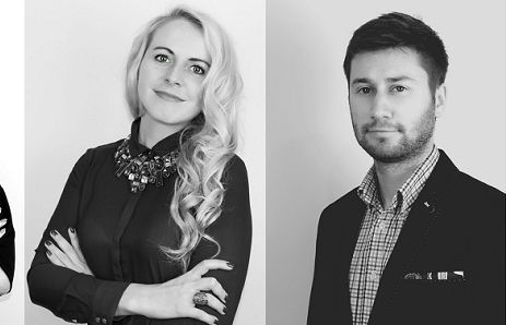 Aleksandra Kizielewicz, Daria Duszyńska-Sałata i Mateusz Domagała w dotPR