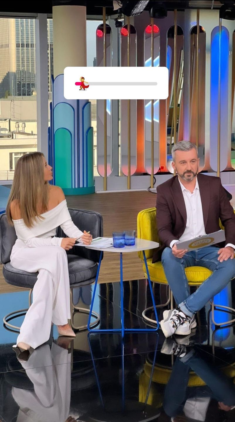 Małgorzata Rozenek na planie "Dzień dobry TVN"