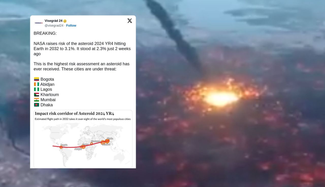 Potential Earth impact: NASA monitors asteroid 2024 YR4 risk