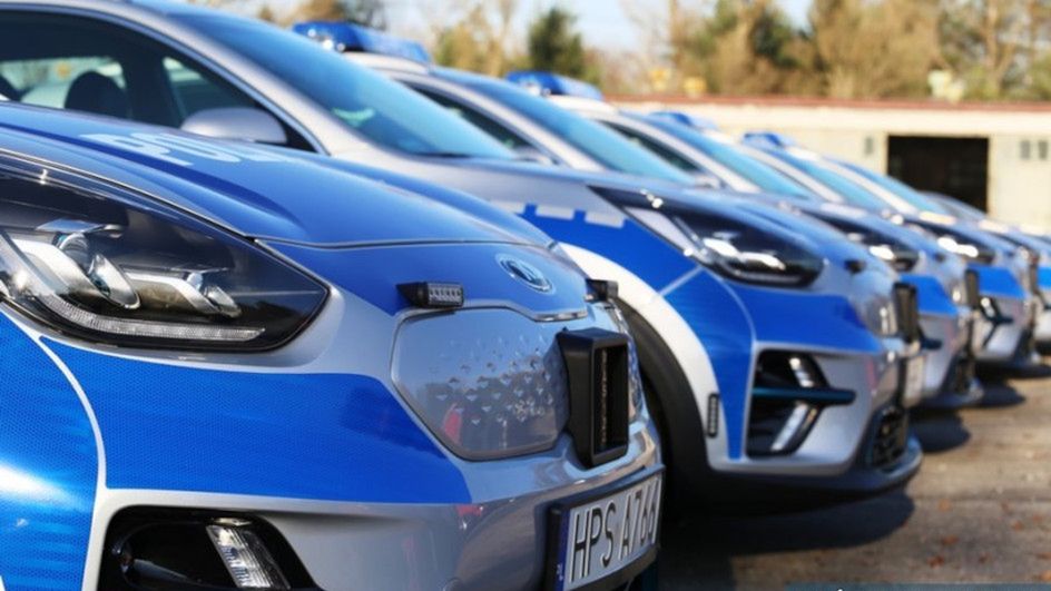 Kia e-Niro to coraz popularniejszy radiowóz w Polsce.