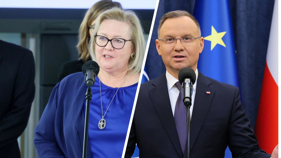 Małgorzata Manowska i Andrzej Duda