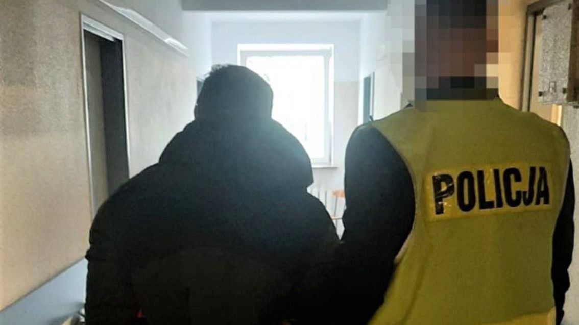 Mężczyzna został zatrzymany przez policję 