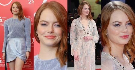 Emma Stone w dwóch stylizacjach na festiwalu w Wenecji