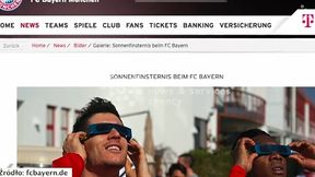 Zaćmienie słońca podziwiano także w Monachium. "Lewy" obserwował niebo w trakcie treningu