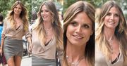 #TRENDY: Heidi Klum w skórzanej mini