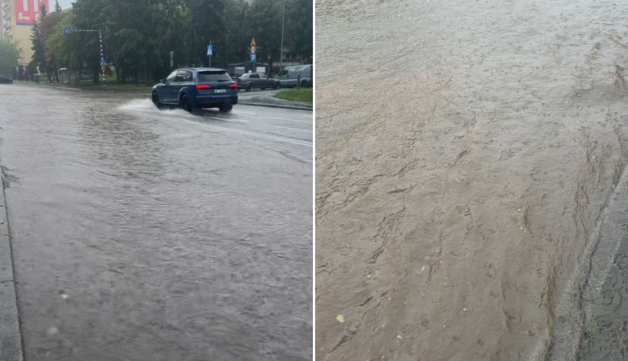 Polskie miasto zalane. "Uważajcie". Jest nagranie