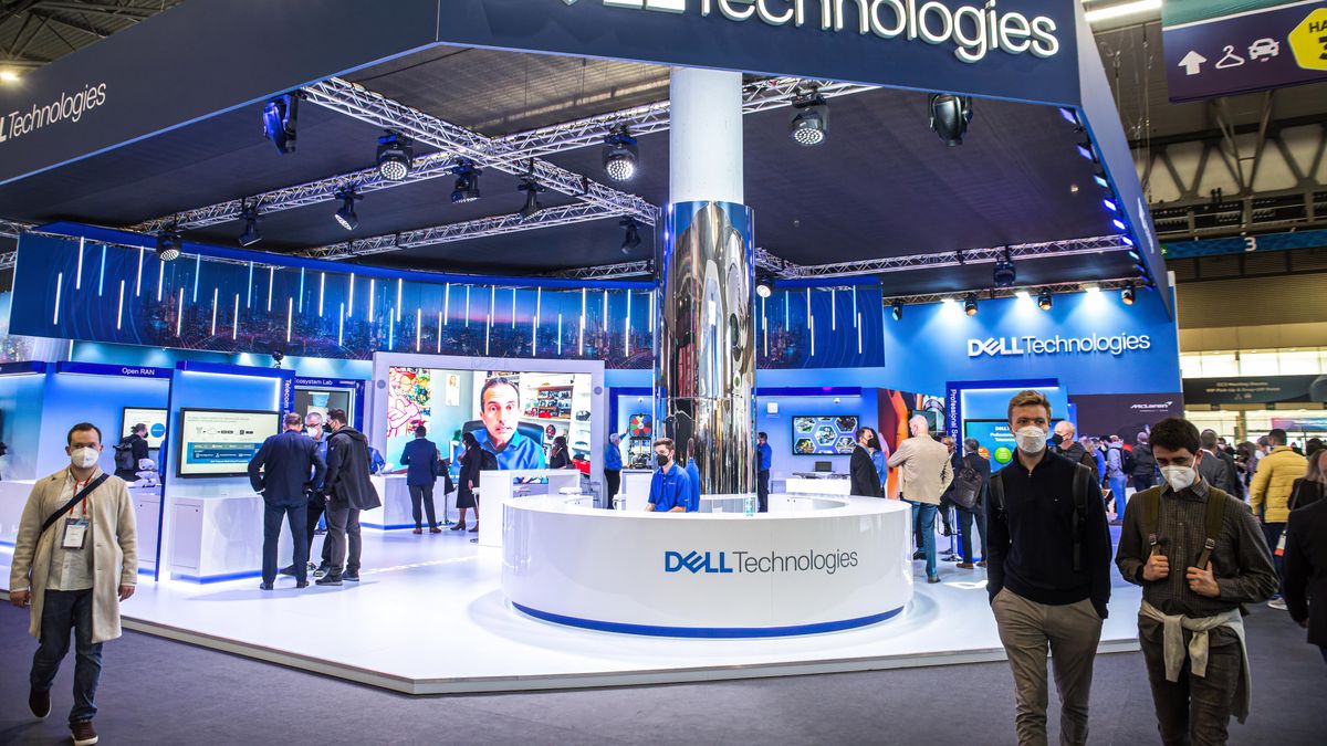 A Dell booth seen during the first day of Mobile World
BARCELONA, SPAIN - 2022/02/28: A Dell booth seen during the first day of Mobile World Congress 2022 (MWC) at the Fira de Barcelona. (Photo by Thiago Prudencio/SOPA Images/LightRocket via Getty Images)
SOPA Images
first day, mobile world congress 2022, mwc