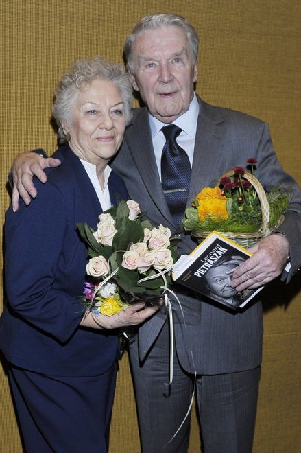 Wanda Majerówna i Leonard Pietraszak w 2015 r.