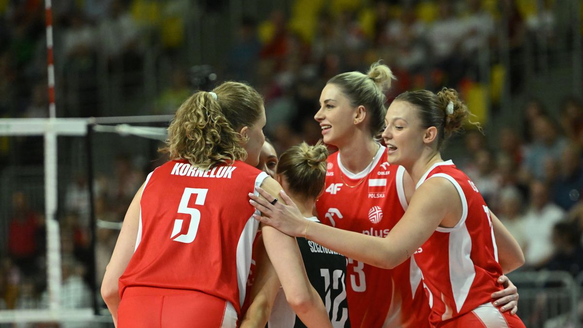 PAP / Marcin Bielecki / Reprezentantki Polski w czasie turnieju w Koszalinie