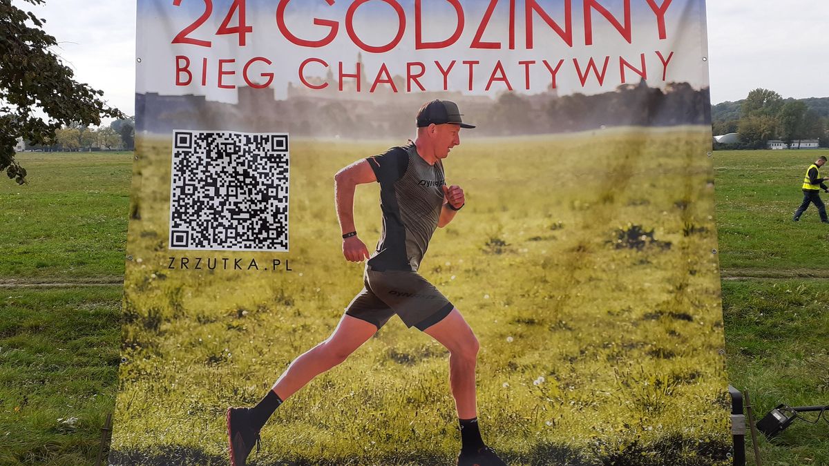 Sławek Gawlik w biegu charytatywnym