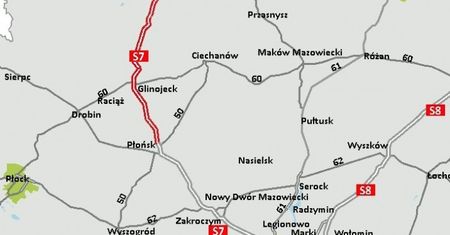 S7 Napierki-Płońsk. GDDKiA ogłosiła przetarg na zaprojektowanie i budowę drogi