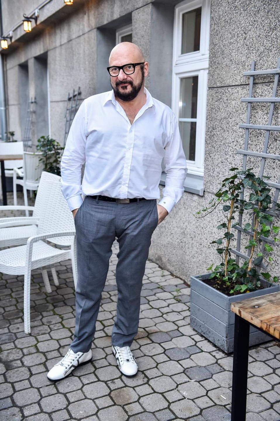 Piotr Gąsowski na koncercie dla Andrzeja Strzeleckiego