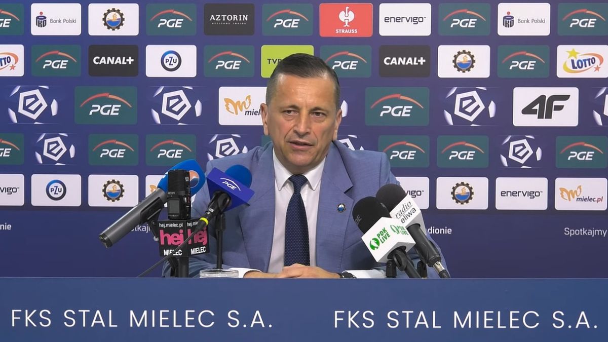 YouTube / Stal Mielec / Na zdjęciu: Prezes Stali Mielec Jacek Klimek