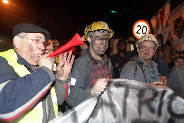 Akcja protestacyjna w kopalni Sosnica Makoszowy w styczniu br.