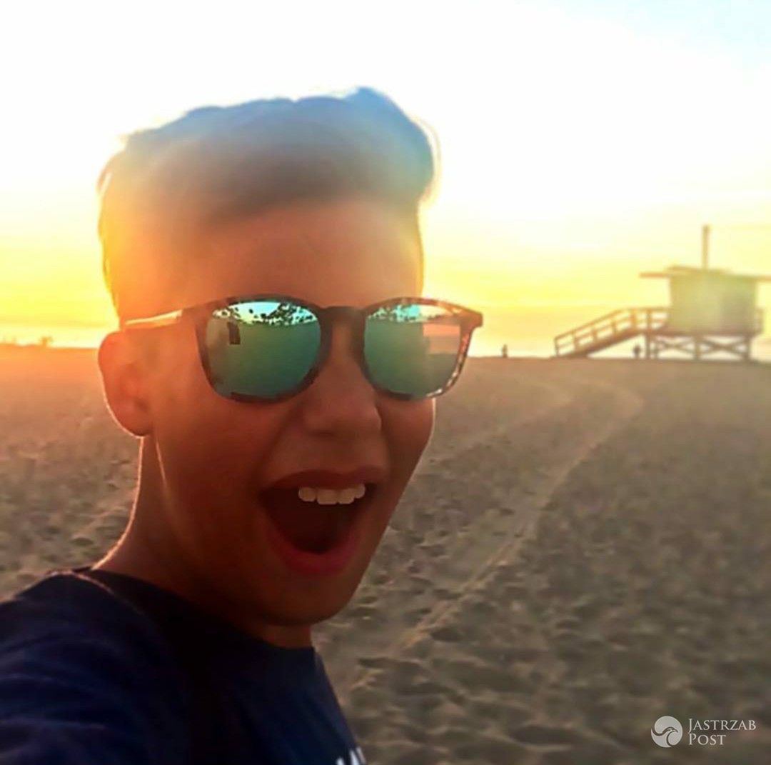 Allan Krupa na plaży Venice Beach - Instagram