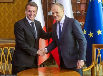 Tusk na konferencji z Macronem. Zaczął od "osobistej uwagi"