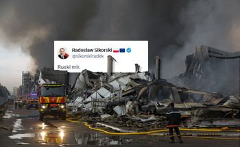 Rosyjski terror w Ukrainie. Sikorski dosadnie komentuje atak