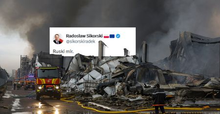 Rosyjski terror w Ukrainie. Sikorski dosadnie komentuje atak