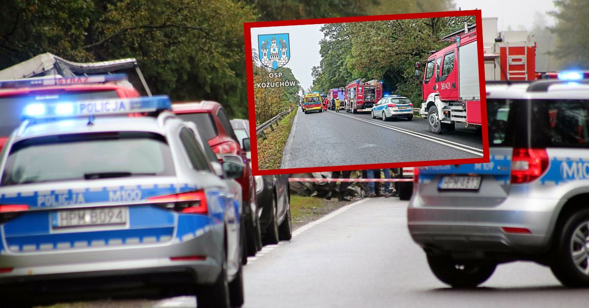 Dwie osoby nie żyją. Tragiczny wypadek koło Kożuchowa