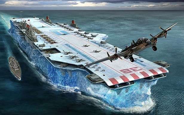 Lotniskowiec z lodu. Projekt niezwykłego okrętu z czasów drugiej wojny światowej