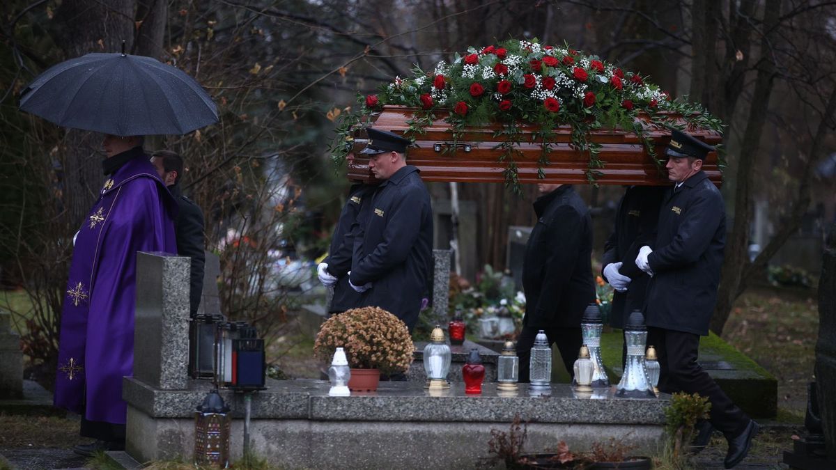Uroczystości pogrzebowe prof Janusza Filipiaka na cmentarzu Rakowickim w Krakowie