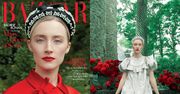 Szlachetna Saoirse Ronan spogląda z okładki "Harper's Bazaar"