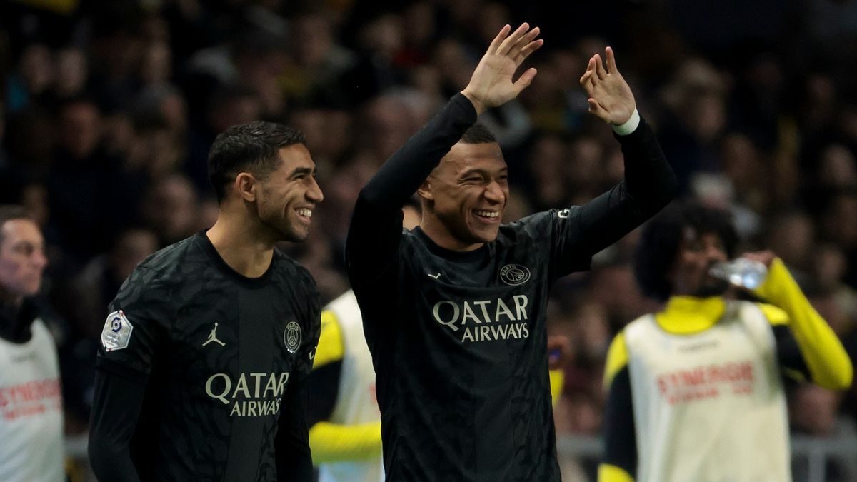 Getty Images / Jean Catuffe / Na zdjęciu: Achraf Hakimi i Kylian Mbappe