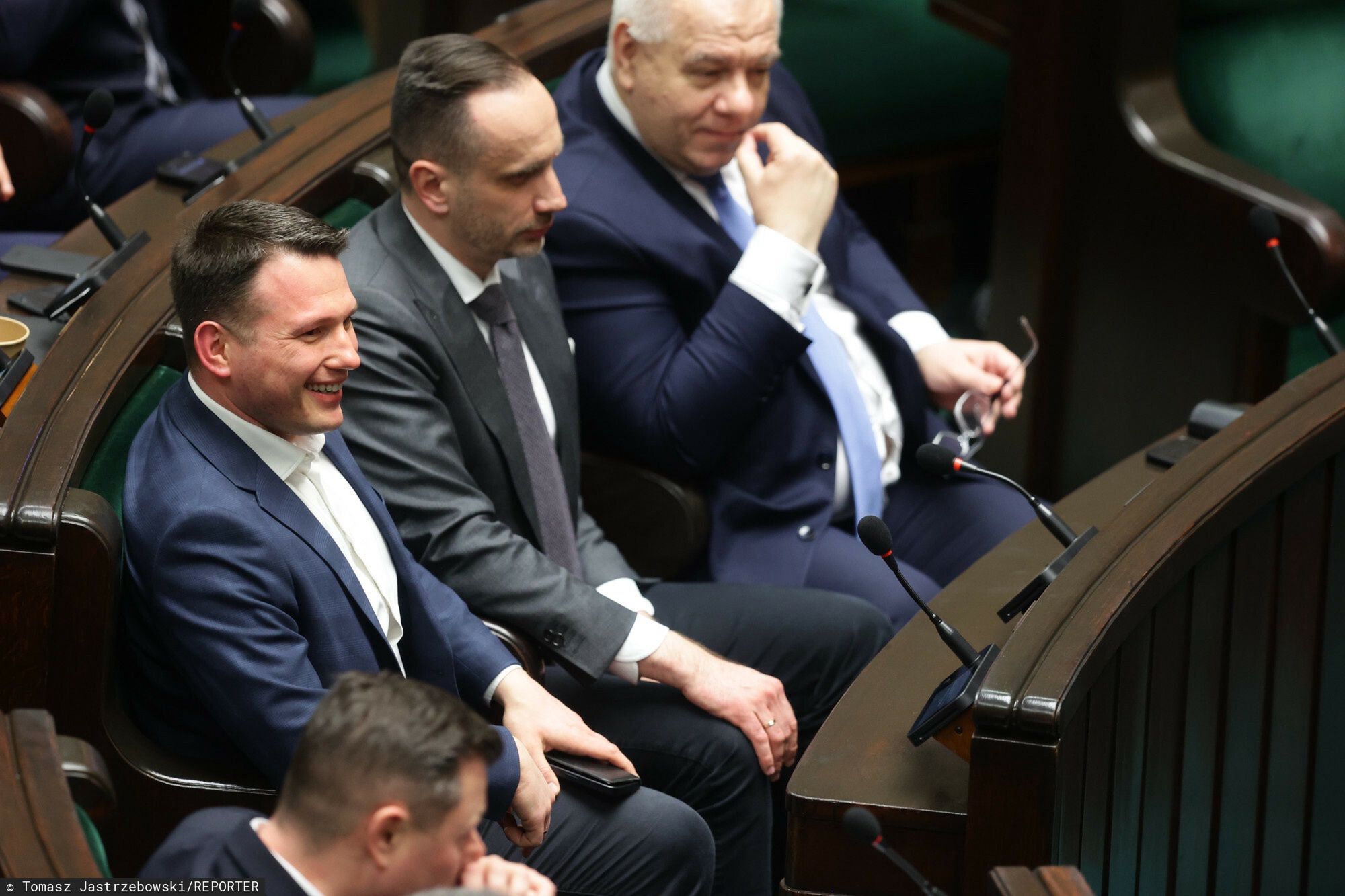 Sławomir Mentzen, Janusz Kowalski, Jacek Sasin 