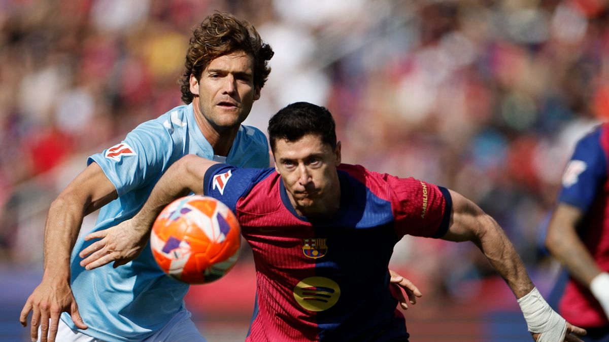 PAP/EPA / LaLiga - FC Barcelona vs Celta de Vigo / W meczu Barcelony z Celtą padał gol za golem