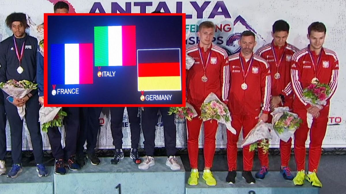 Ceremonia medalowa na mistrzostwach Europy z udziałem Polaków