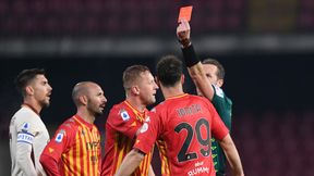 Serie A: Kamil Glik wyrzucony z boiska. Mur Benevento Calcio przetrwał