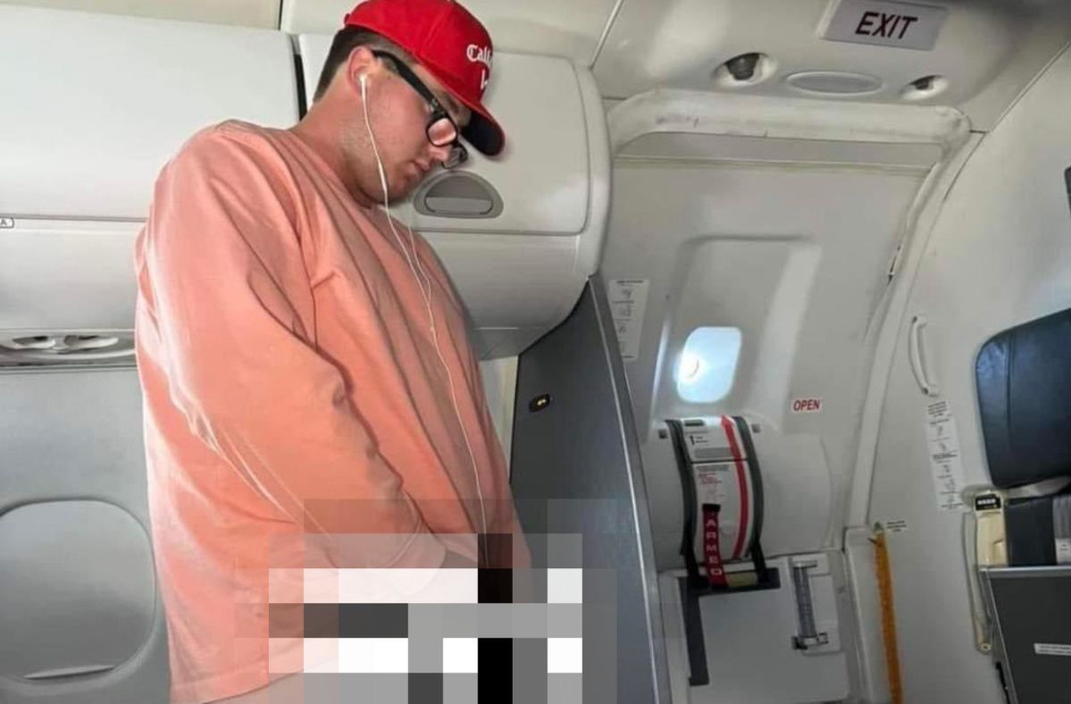 He deliberately urinated on the plane. He faces a huge penalty.