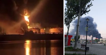 Atak na Krym. Płonął terminal paliwowy w Kerczu