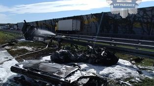 Jadwinin: Na drodze S8 22-letni kierowca zginął w płonącym samochodzie